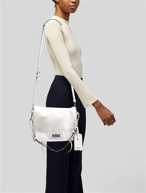 white calf leather shoulder bag prada yellow strap|Prada Glace Calf Leather Etiquette Messenger .